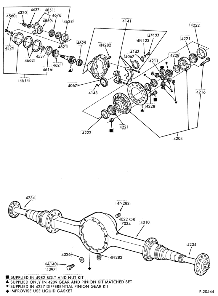 Схема REAR AXLE-Single reduction rear axle - RS13120-B-F600/900