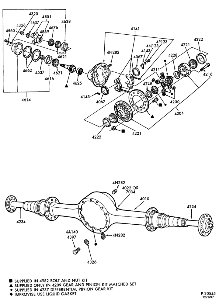 Схема REAR AXLE-Single reduction rear axle - RS15120-B-F600/900