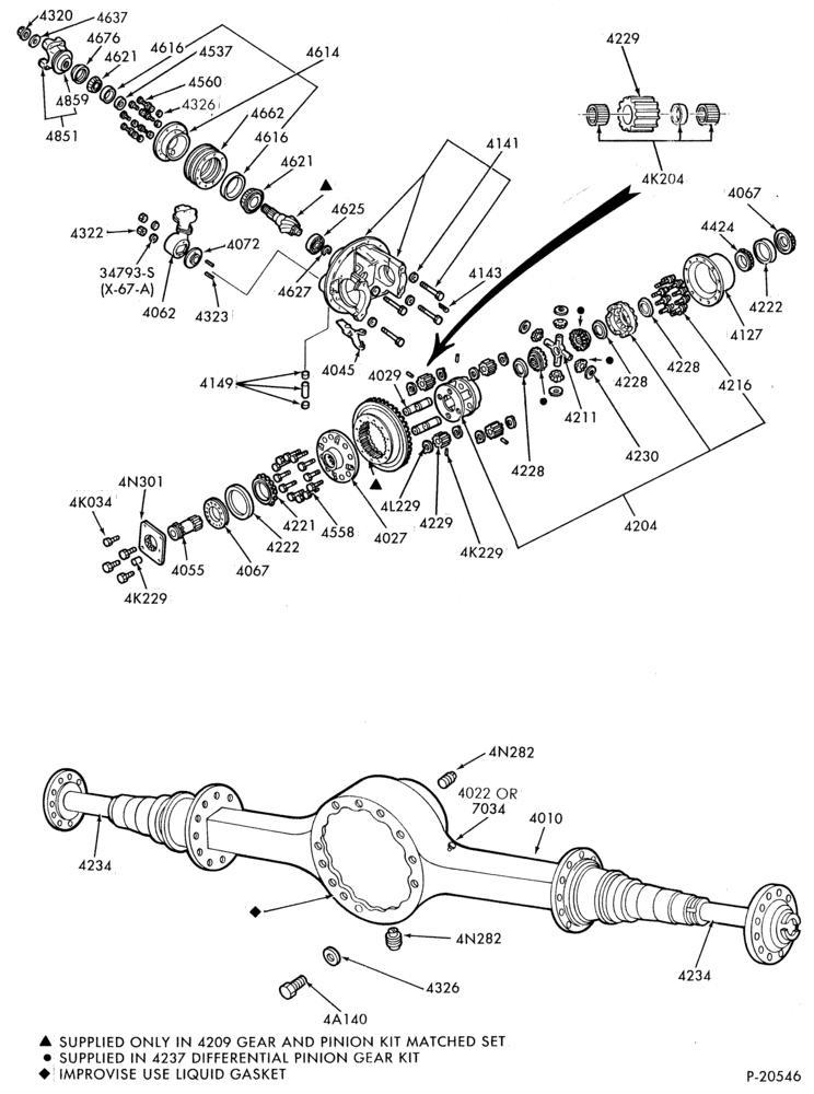Схема REAR AXLE-Double reduction rear axle - RS15210-B-F600/900