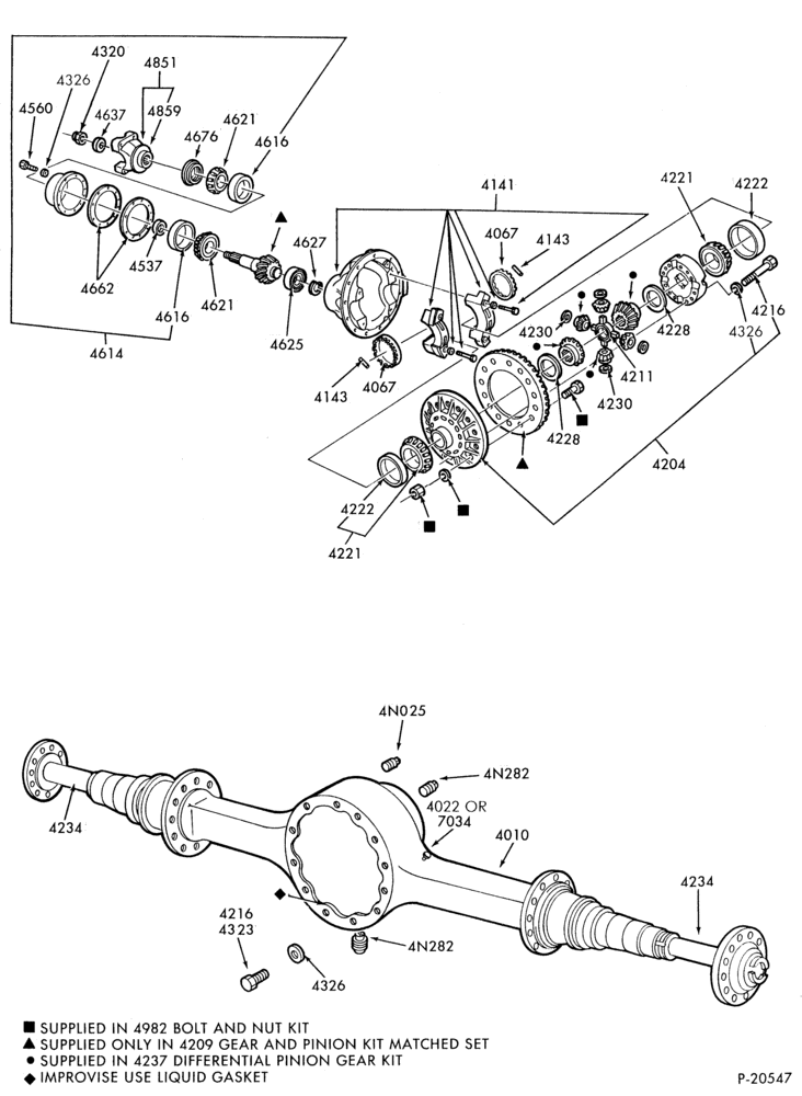 Схема REAR AXLE-Single reduction rear axle - RS17140-B-CF-F-LN600/900