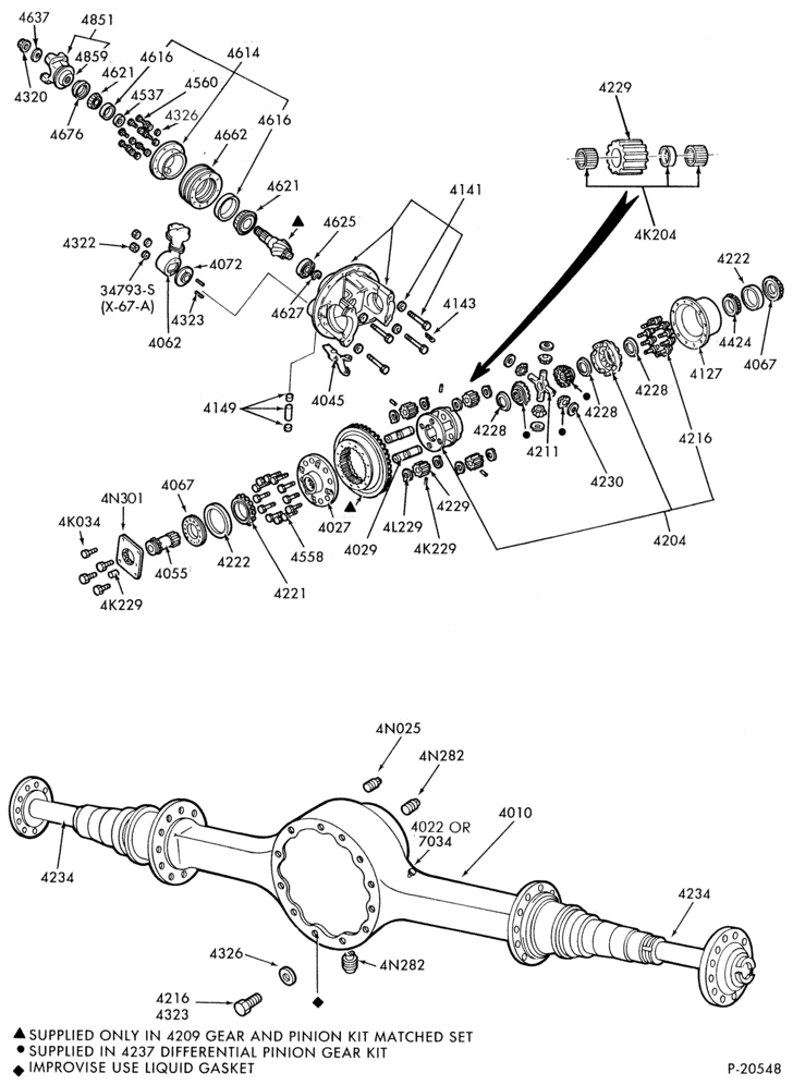 Схема REAR AXLE-Double reduction rear axle - RS17220-B-CF-F600/900