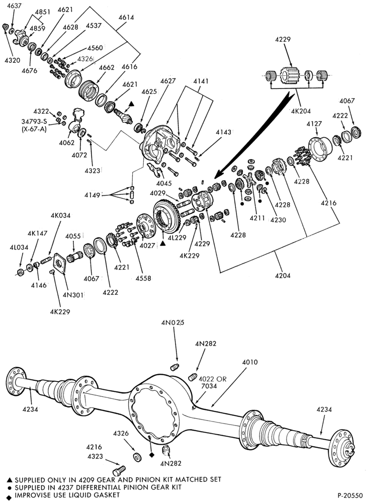 Схема REAR AXLE-Double reduction rear axle - RS21230-B-CF-F-L-