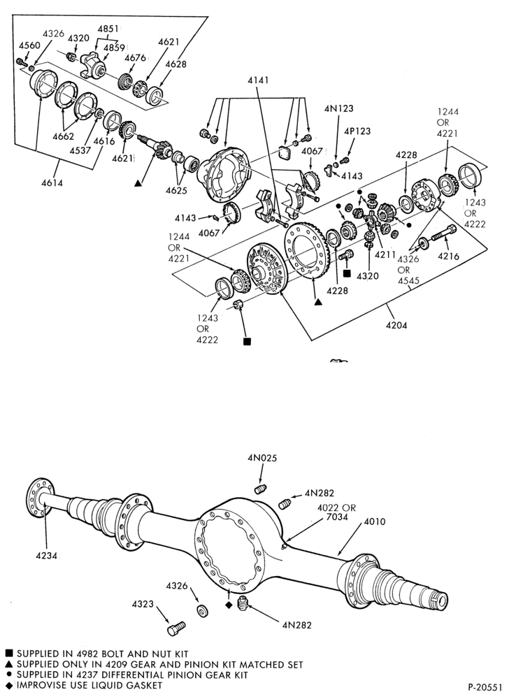 Схема REAR AXLE-(1988/) - RS23160 (non locking)-B-CF-F-L-