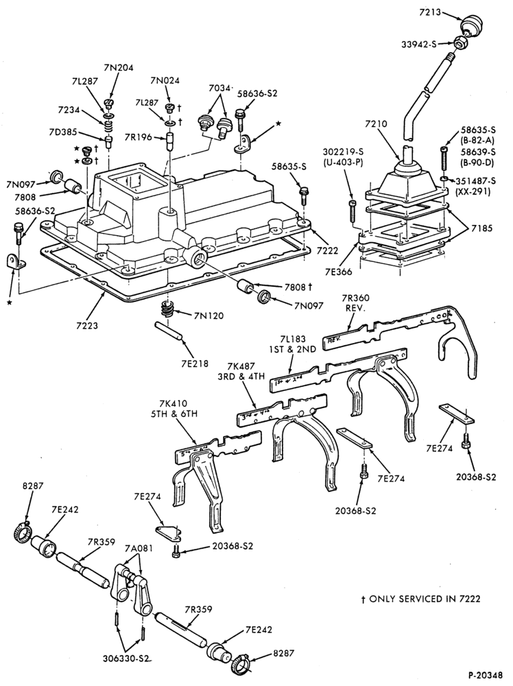 Схема EXTERNAL PARTS-6 speed - Fuller FS-6106-B600/700
