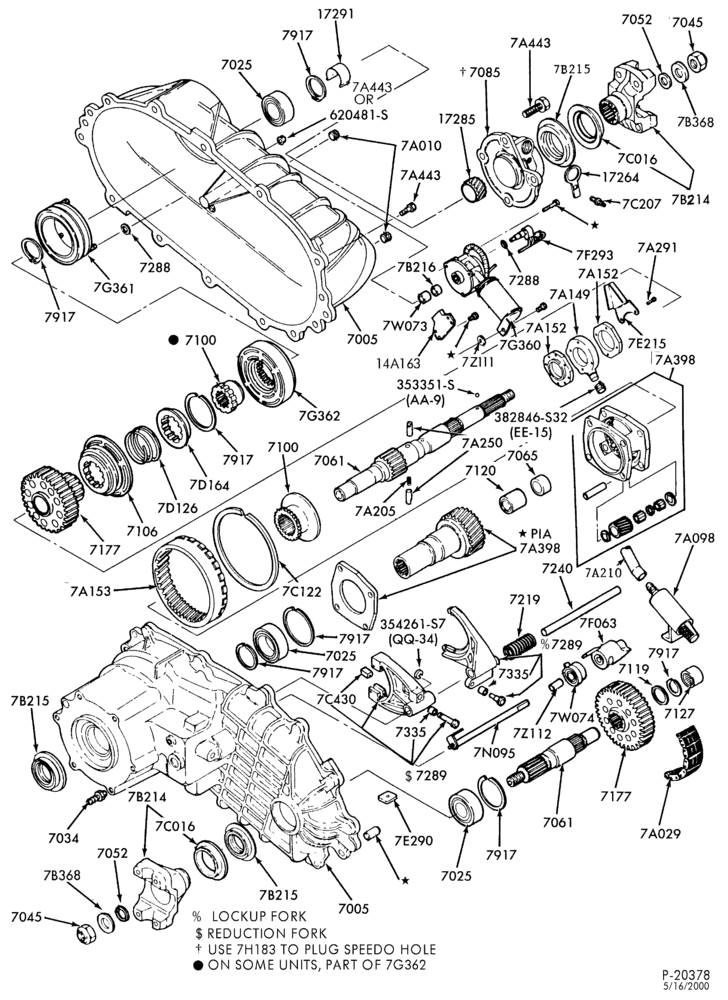 Схема Раздаточная коробка (4WD)-Part time - Warner - electric-U150