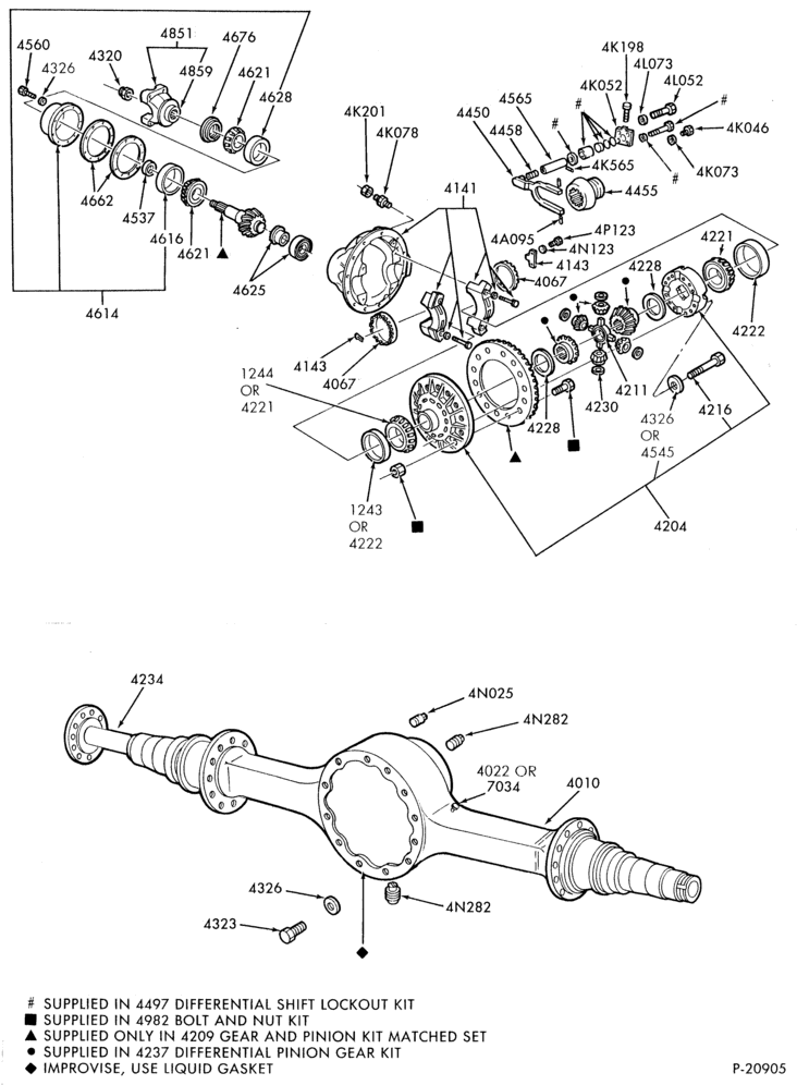 Схема REAR AXLE-(1988/) - RS23160 (locking)-CF-CL-F-L-LA-