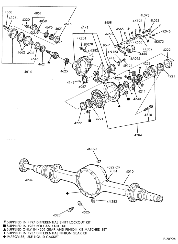 Схема REAR AXLE-(1988/) - RS23180 (locking)-CF-CL-L-LA-LL-
