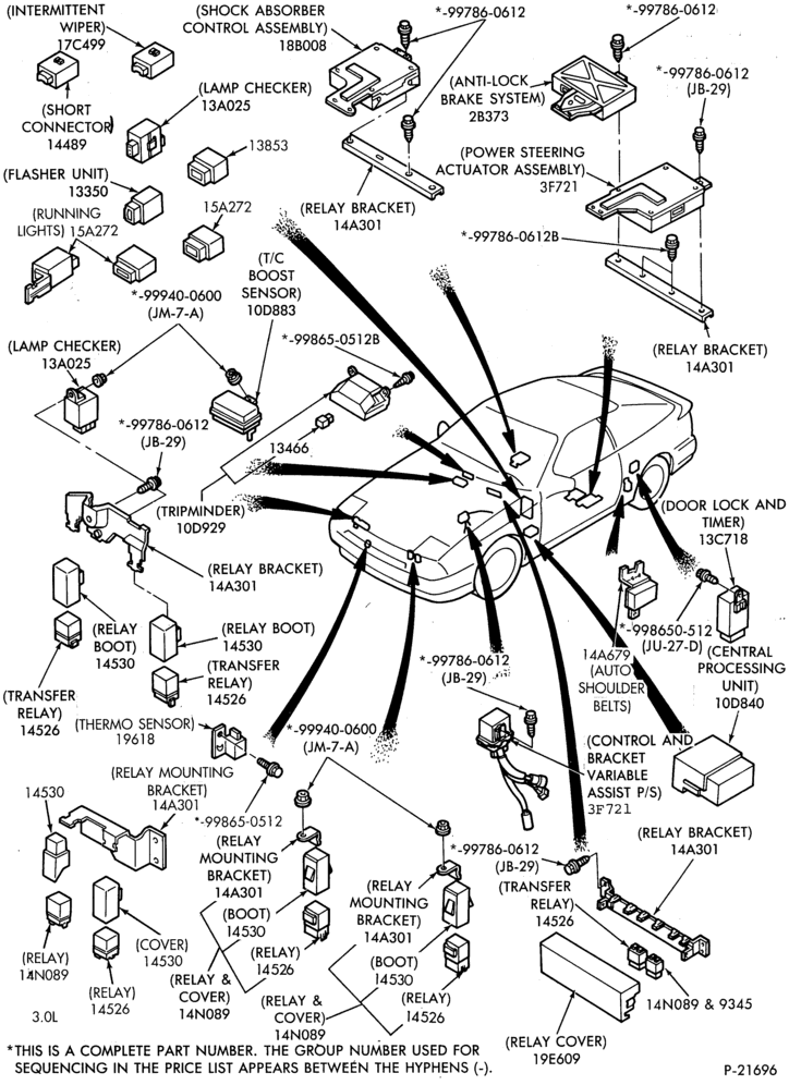 Схема ELECTRICAL SYSTEMS-Relays, sensors & related parts - Page A