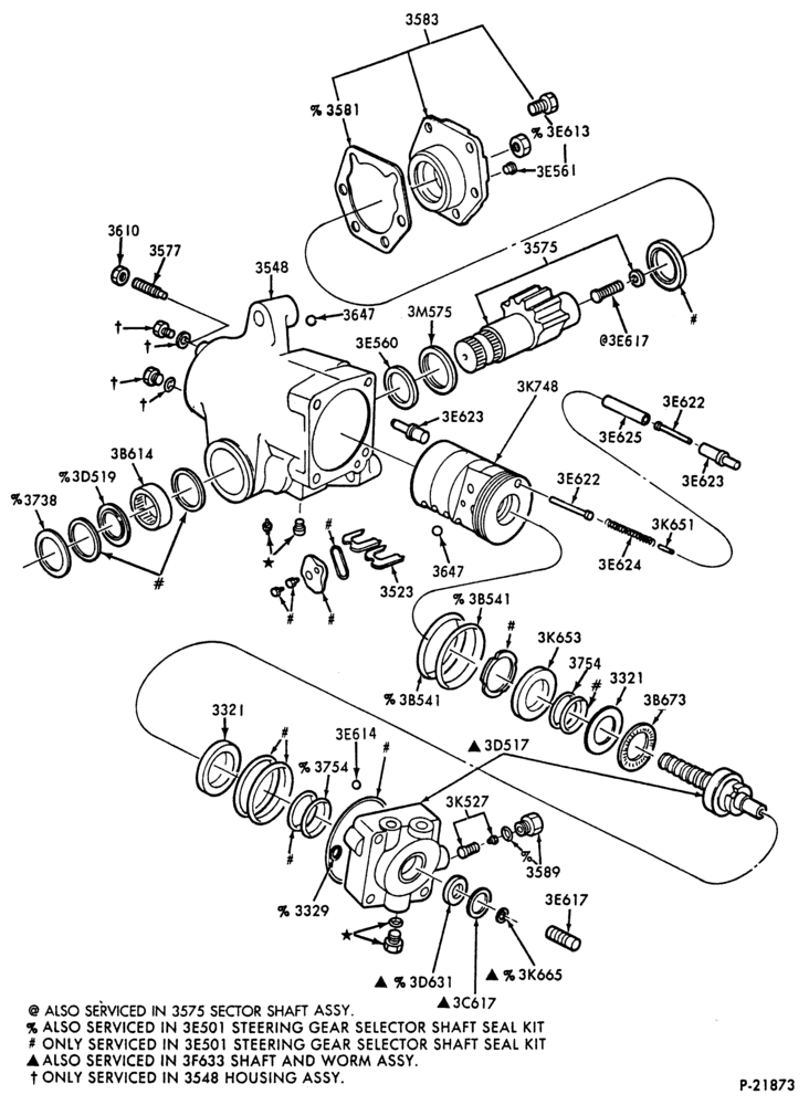 Схема STEERING-POWER - Gear asy. - Ross TAS-55-B600/700
