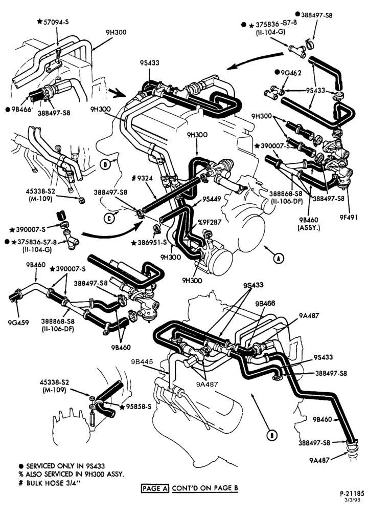 Схема 8 CYL. 5.8L (351 C.I.D.)-W-GAS-F250/350- Page A