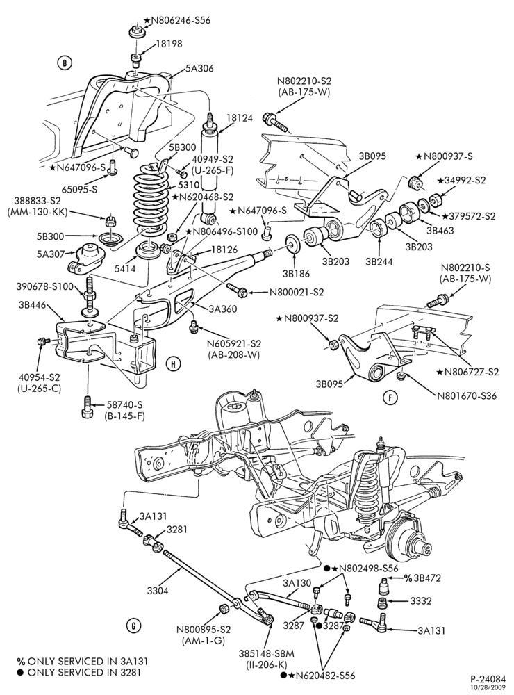 Схема FRONT SUSPENSION-Front suspension steering linkage - single shock - Page B-U150
