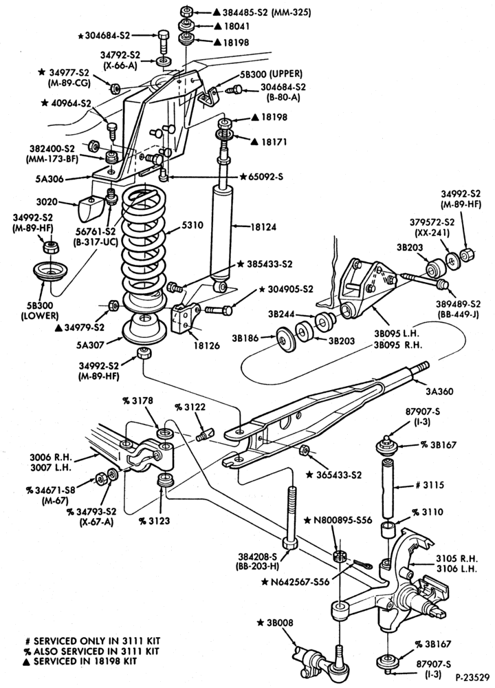 Схема FRONT SUSPENSION-(1988/) - Page B-E150