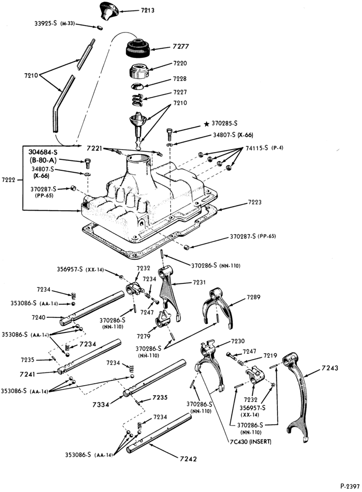 Схема EXTERNAL PARTS-(1987/) - Fuller FS- New Process 542 - typical-F-FT600/800
