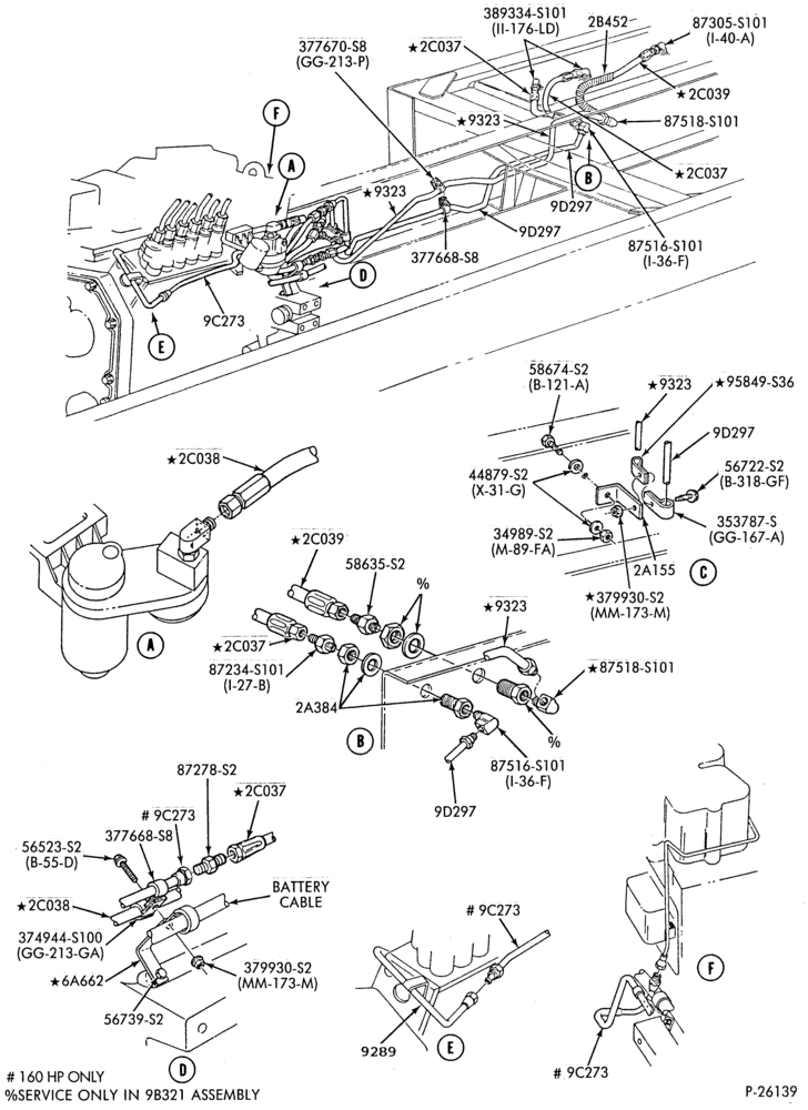 Схема 6 CYL. FD-1060 DIESEL-Fuel line, filter installation