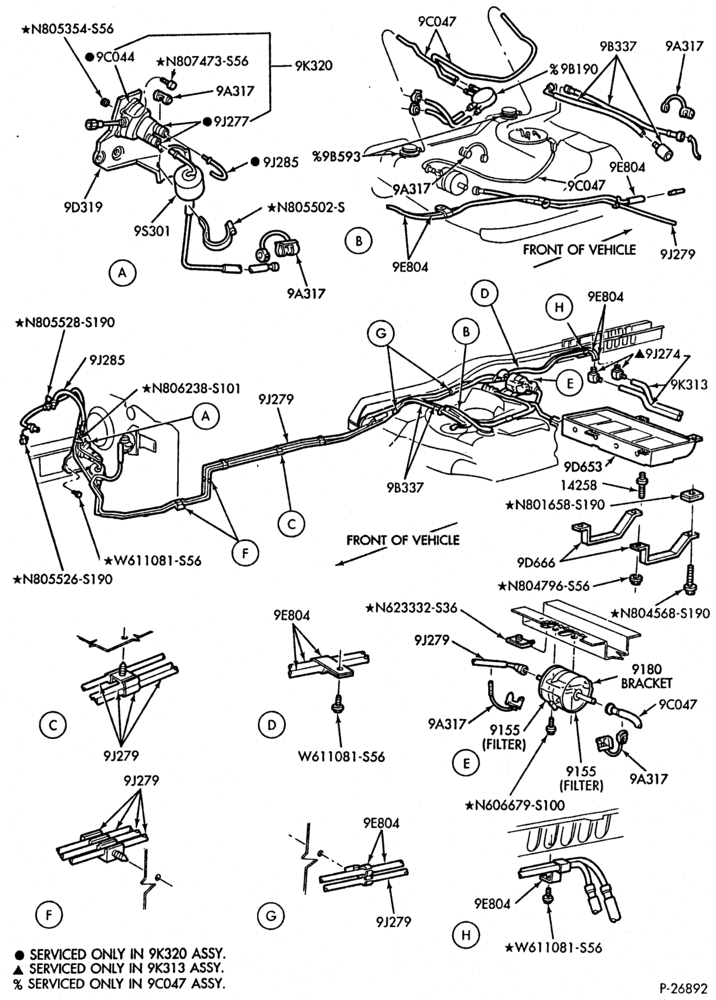 Схема 6 CYL. 3.0L - EXC. SHO-Fuel system - flexible fuel - Page B