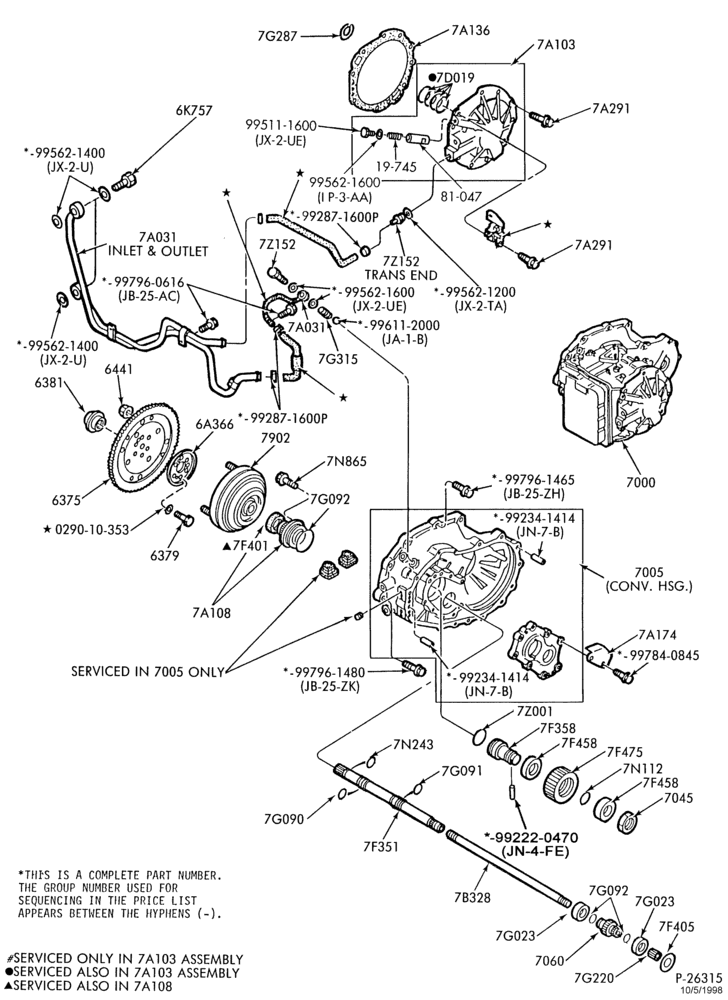 Схема 4EAT TYPE - INTERNAL PARTS-4EAT TYPE - case, converter asy. & related parts - 4 cyl. 2.0L