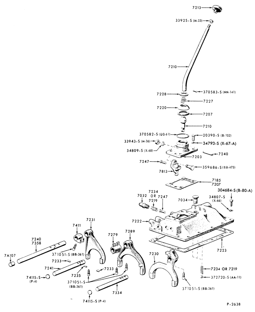 Схема EXTERNAL PARTS-(1984/) - Dana (Spicer) CM50-CM60-F-FT600/800