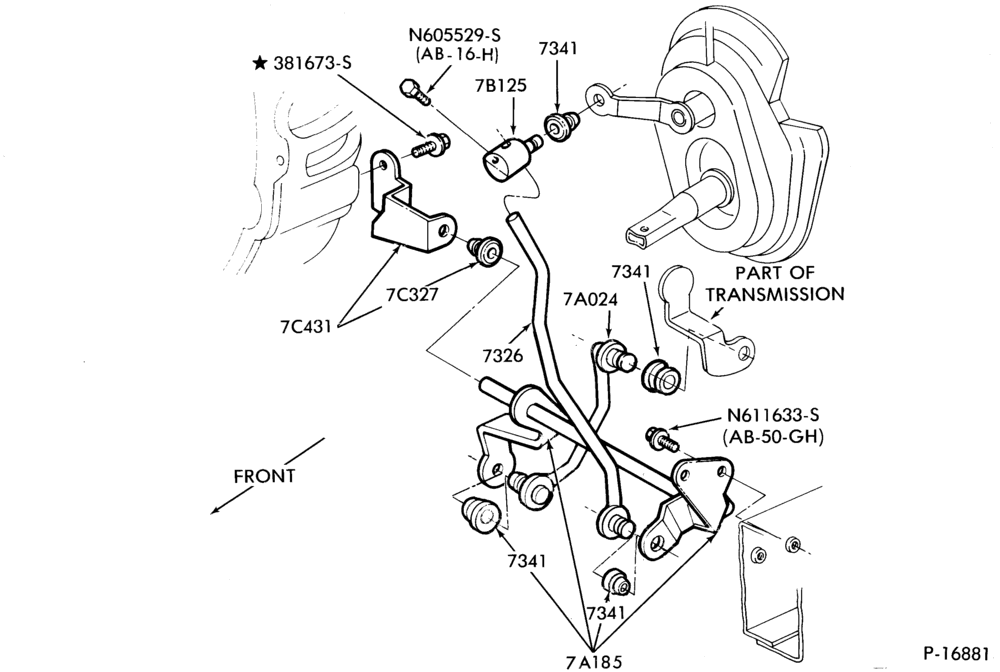 Схема C4 TYPE - EXTERNAL PARTS-EXTERNAL PARTS - transmission shift controls-A,MA