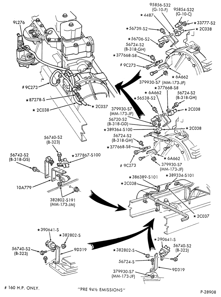 Схема 6 CYL. FD-1060 DIESEL-Fuel lines - tank to engine