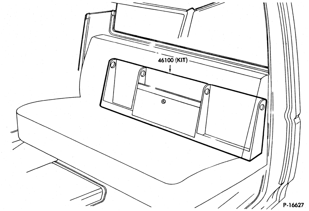 Схема STORAGE COMPARTMENT-Storage rack (in-cab)-F100/350,
