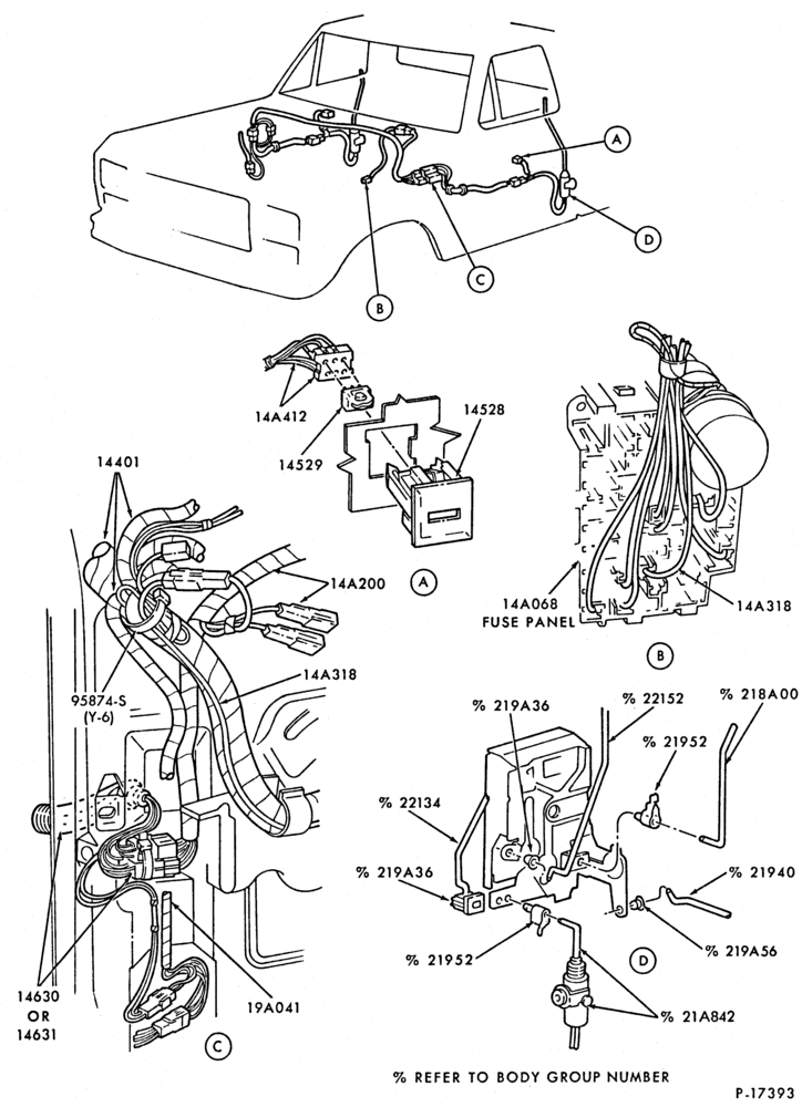 Схема ELECTRICAL SYSTEMS-Wiring system - power door locks-F100/350