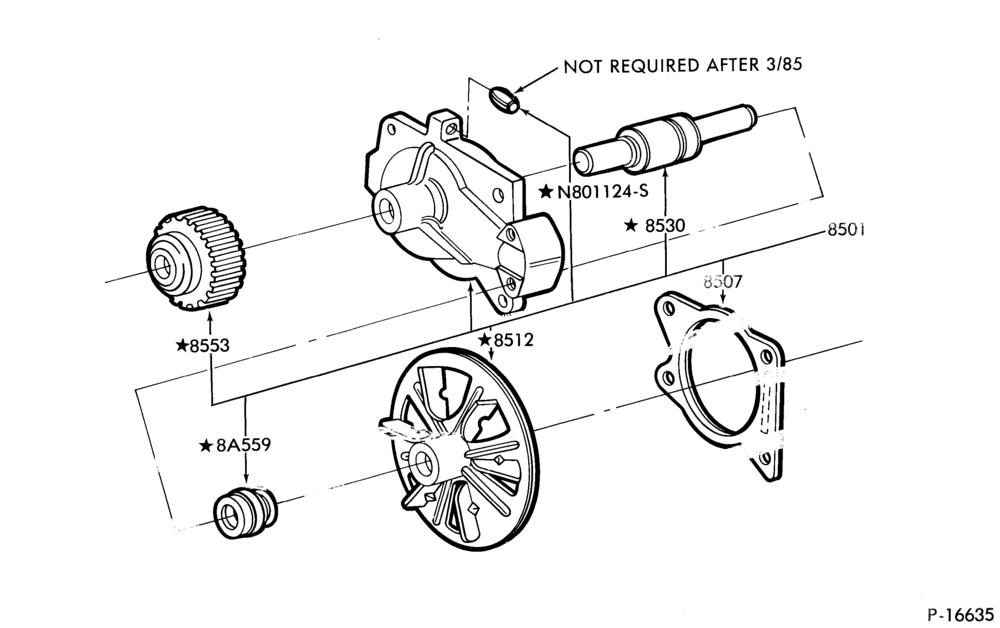 Схема Радиатор, GRILL AND COOLING-WATER PUMP- 4 cyl. 116 (1.9L)
