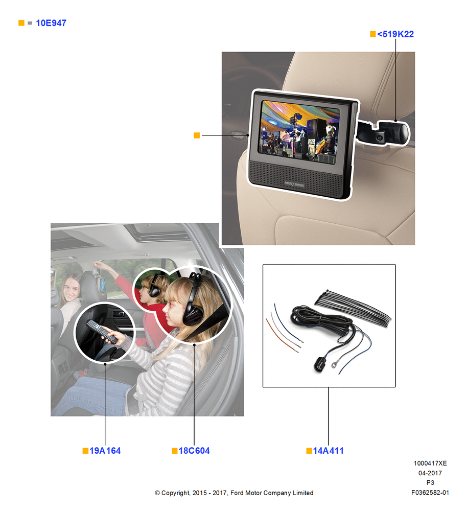 Схема Мультимедиа (аксессуар), Portable DVD Kit, Accessory; 07.12.2015