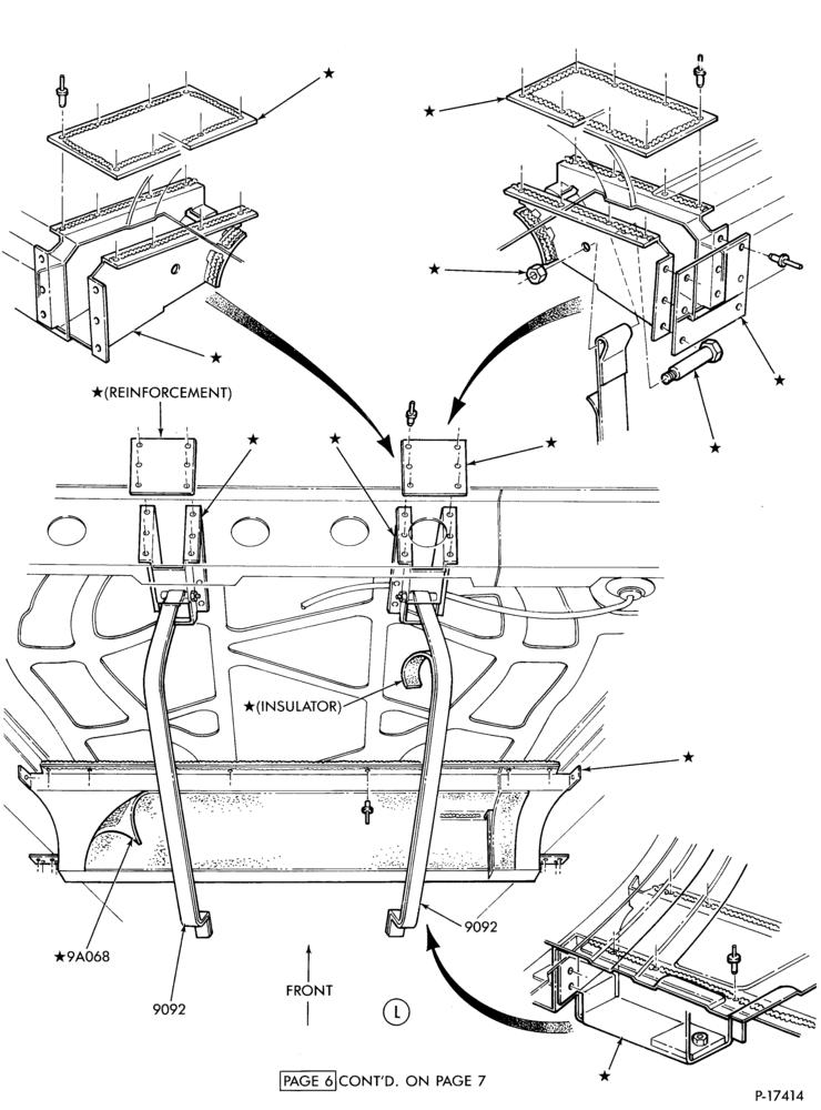 Схема 4 CYL. 2.3L (140 C.I.D.)-Liquid propane gas (LPG)- fuel tank straps