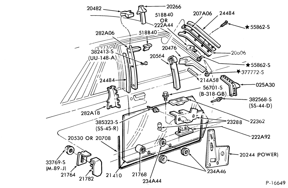 Схема ROOF-T-roof braces, door and window parts - Phase I
