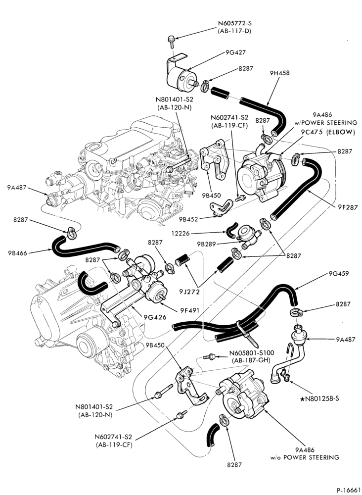Схема 4 CYL. 1.6L (98 C.I.D.)-valve - exc. TC - Page A