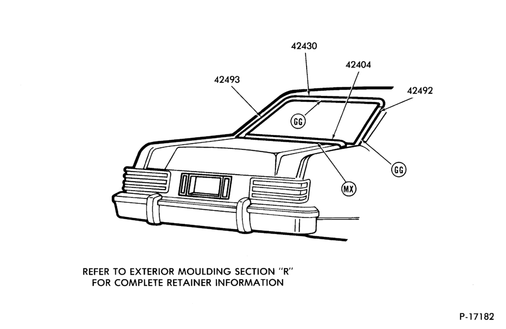 Схема BACK WINDOW - BODY TYPE 54
