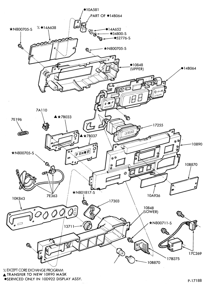Схема Стартер, IGNITION AND HEADLAMP SWITCHES-Instrument cluster parts