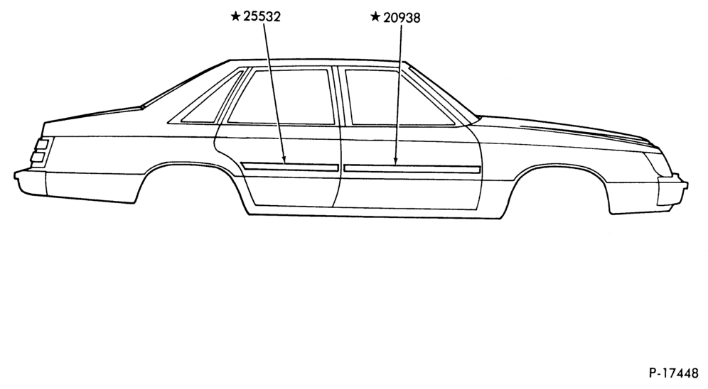 Схема BODY SIDE PRESSURE SENSITIVE - BODY TYPE 54, 74