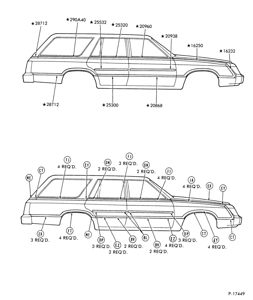 Схема SIDE - BODY TYPE 74 SQUIRE