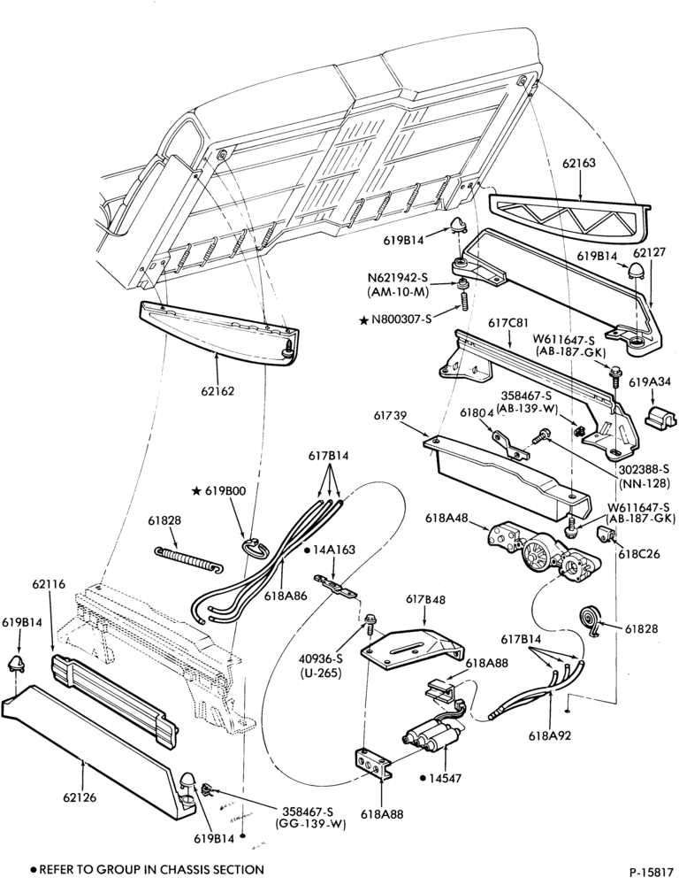 Схема SEATS AND SEAT BELTS-Front seat parts - split bench  - flight bench - lower half - power