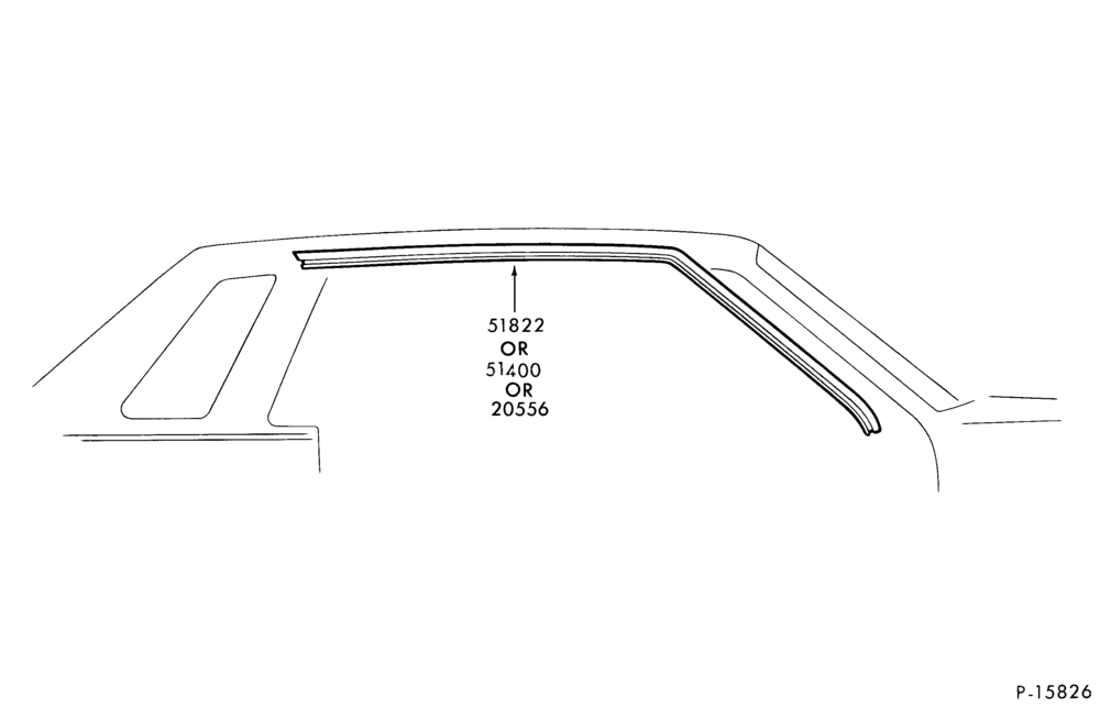 Схема LIFT/TAILGATE, LUGGAGE & BACK WINDOW-Roof side weatherstrips