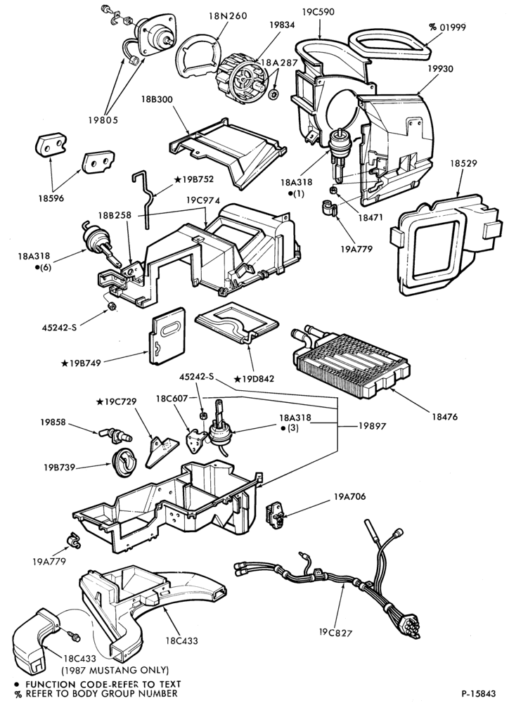 Схема AIR CONDITIONER-Heater- heater parts