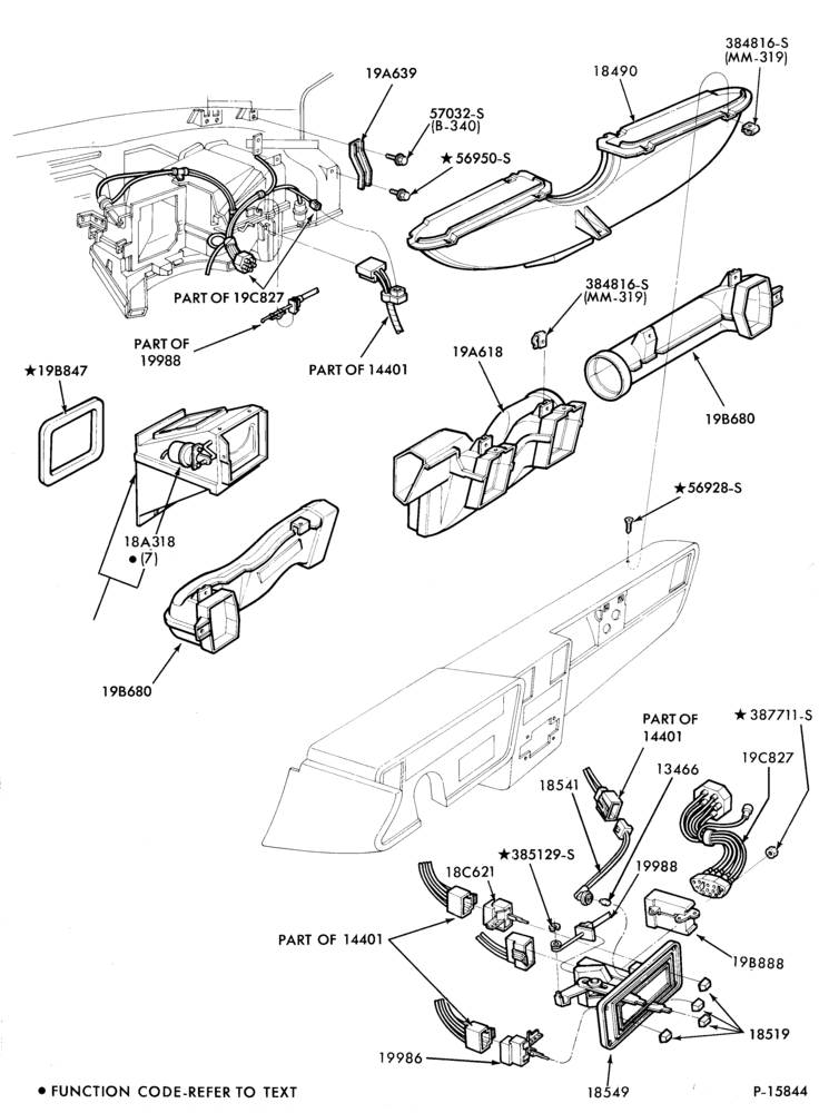 Схема AIR CONDITIONER-Controls and Ducts- integral - manual