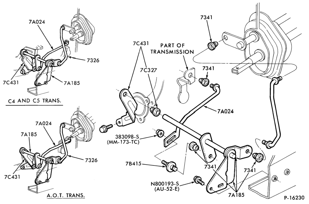 Схема AOT TYPE - EXTERNAL PARTS--DC,MF,S