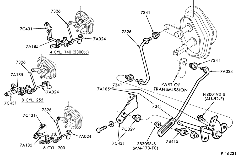 Схема C4 TYPE - EXTERNAL PARTS--MF(exc. XR7),G,MG,P,MP