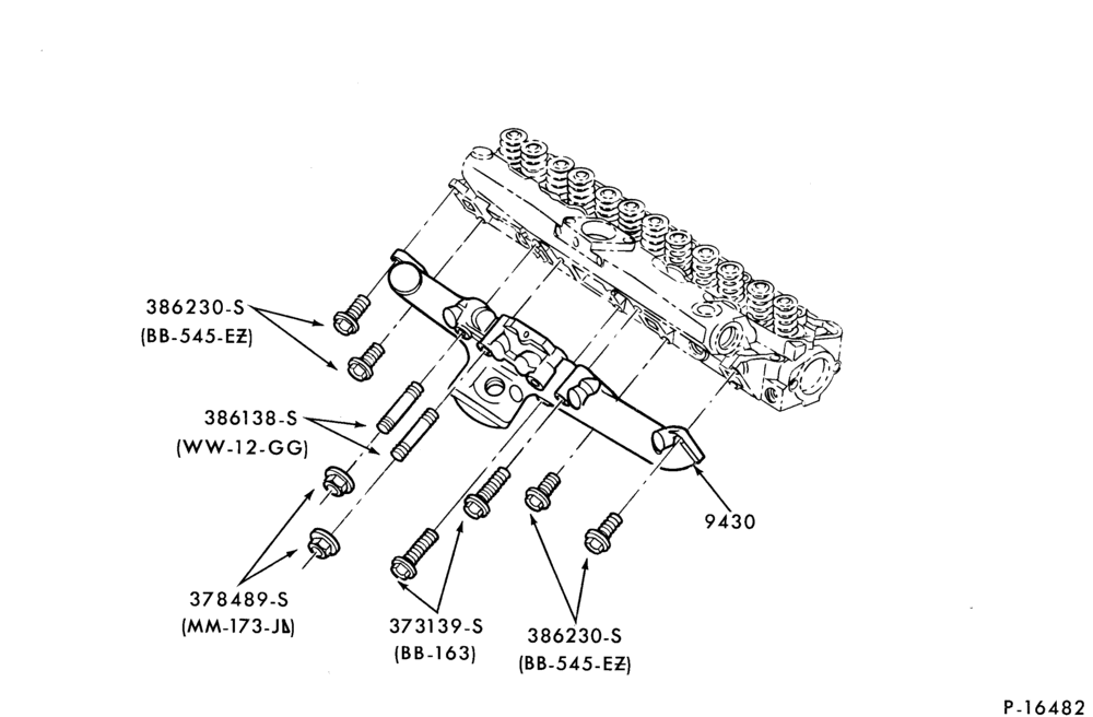 Схема 6 CYL. 3.3L (200 C.I.D.)-Manifold - exhaust and intake