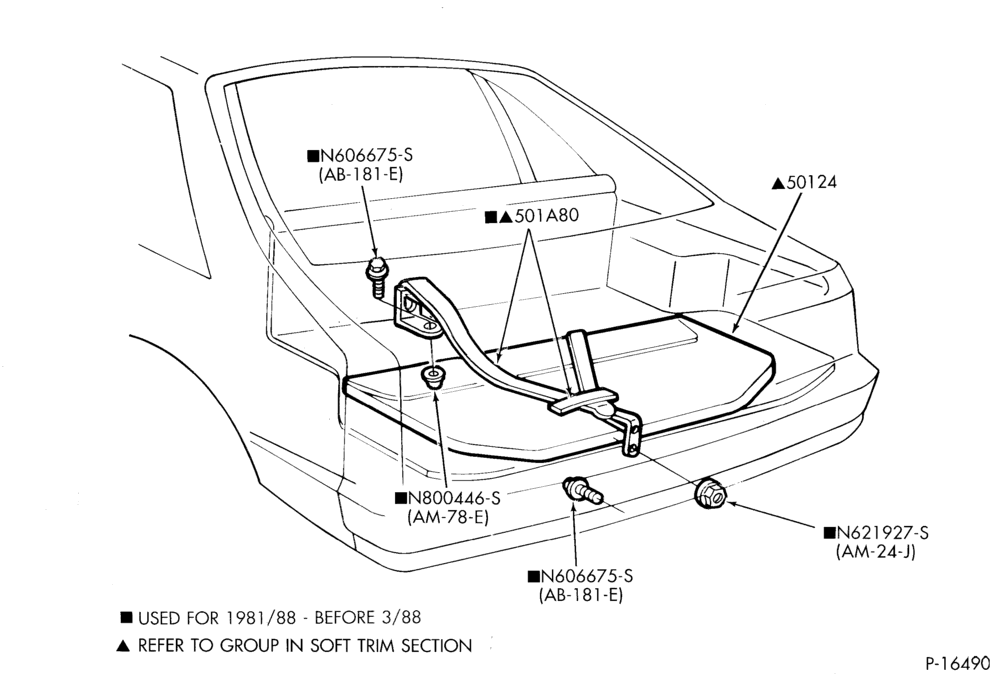 Схема SOFT, INTERIOR TRIM-Luggage compartment trim - roof container