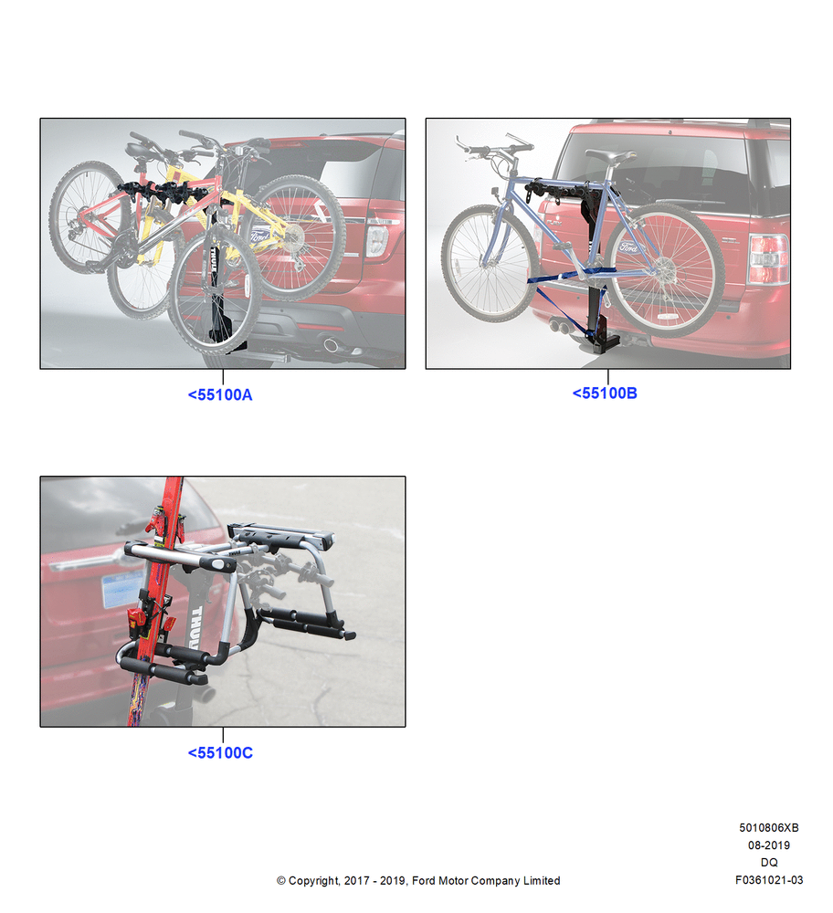 Схема Крепления багажника (аксессуар), Thule, Rear Hitch Mount Bike Rack; 19.01.2015