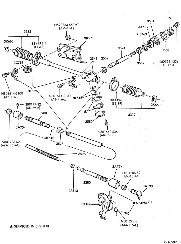 Схема STEERING-Steering gear assy. - Page B