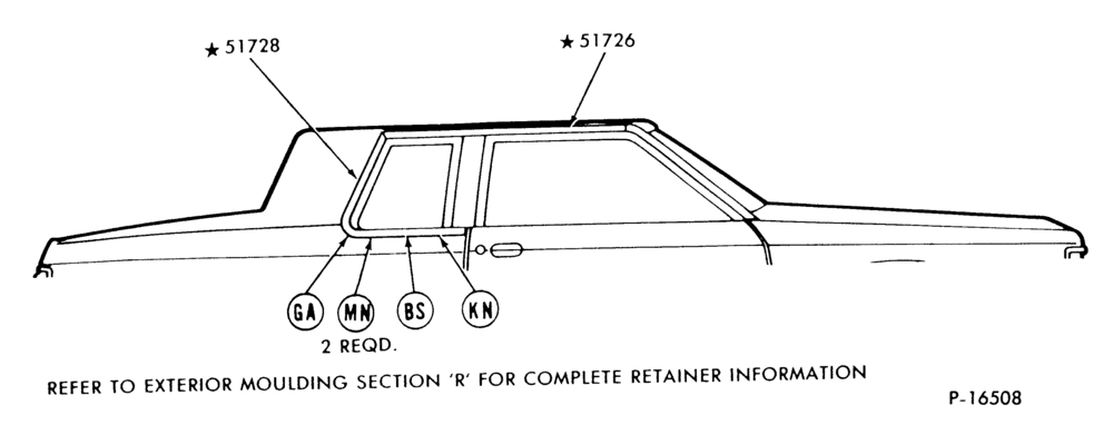 Схема ROOF DRIP SIDE - BODY TYPE 66
