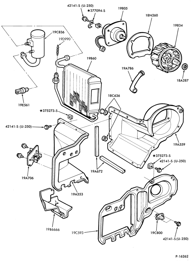 Схема AIR CONDITIONER-Evaporator- integral