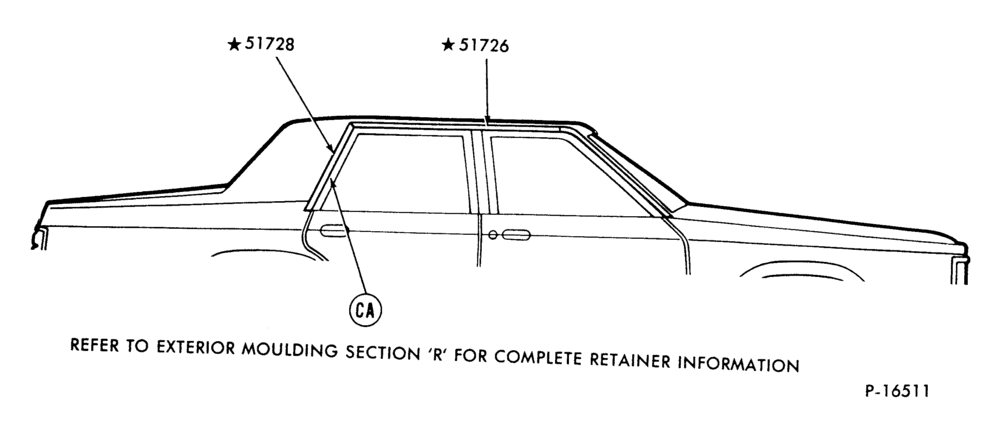 Схема ROOF DRIP SIDE - BODY TYPE 54