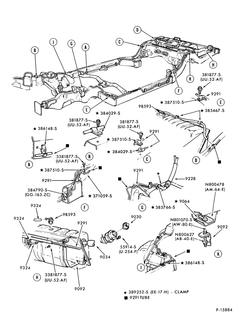 Схема 8 CYL. 5.8LW (351 C.I.D.) - W-Fuel system