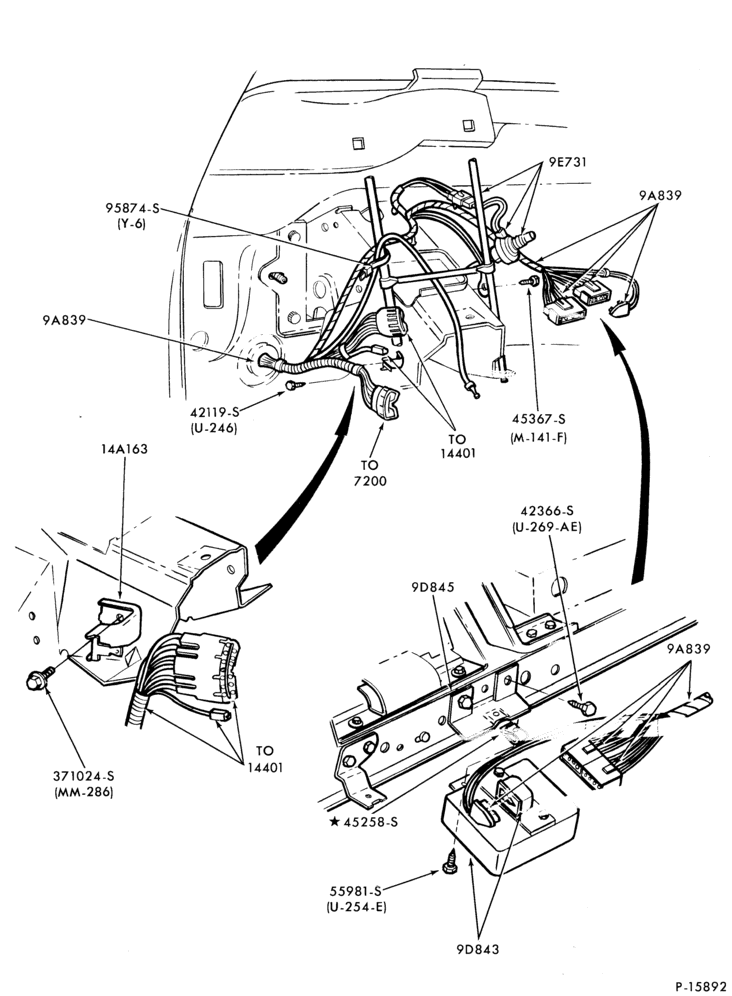 Схема 8 CYL. 4.2L (255 C.I.D.)-Speed control - passenger compartment- Page A
