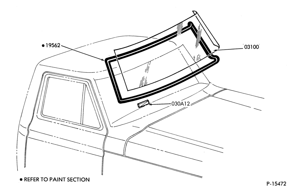 Схема Лобовое стекло — Лобовое стекло parts-F100/350,